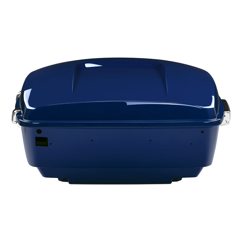 HR3 Bright Billiard Blue King Size Touring Trunk Luggage with Speaker Cut Outs For 14-24 Harley Touring
