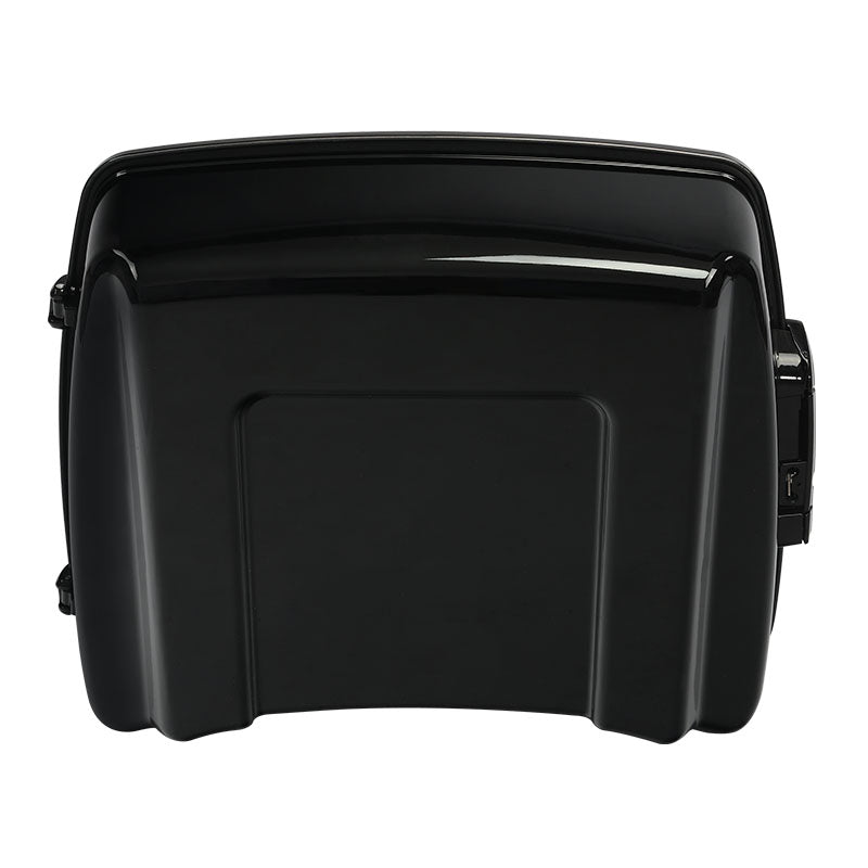 HR3 Sunset Orange / Sunset Black Fade 10.7" Chopped Style Touring Trunk Luggage For 14-24 Harley Touring