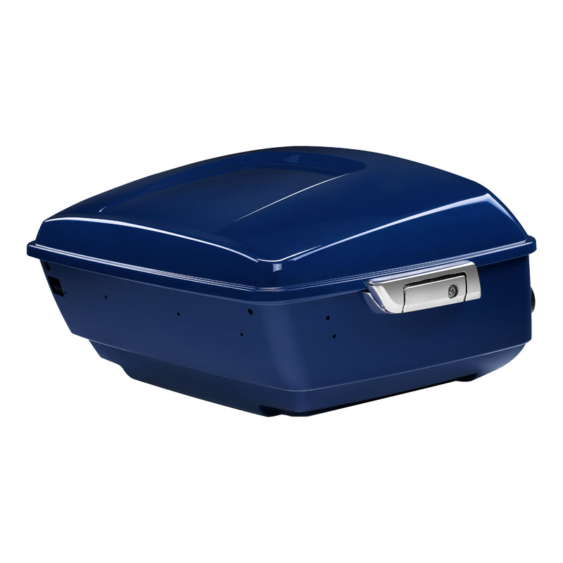 HR3 Bright Billiard Blue King Size Touring Trunk Luggage with Speaker Cut Outs For 14-24 Harley Touring