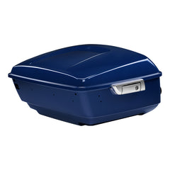 HR3 Bright Billiard Blue King Size Touring Trunk Luggage with Speaker Cut Outs For 14-24 Harley Touring