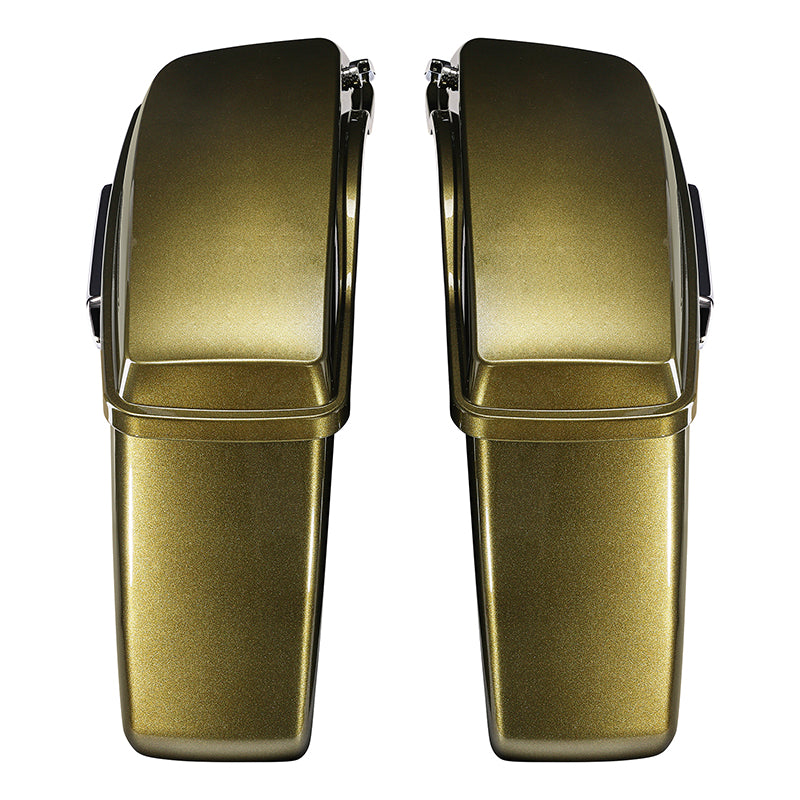 HR3 Olive Gold Hard Saddlebags (Regular) For 14-23 Harley Touring