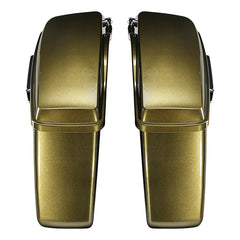HR3 Olive Gold Hard Saddlebags (Regular) For 14-23 Harley Touring