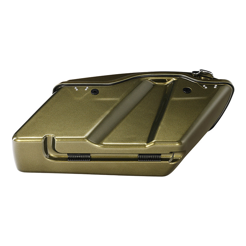 HR3 Olive Gold Hard Saddlebags (Regular) For 14-23 Harley Touring