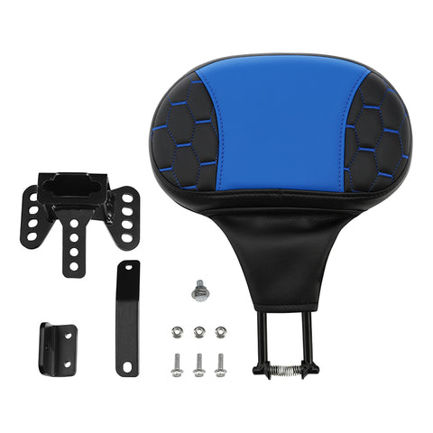 C.C. RIDER Rider Backrest 2 Up Seat Driver Backrest Pad For Harley Touring CVO Road Glide Electra Glide Road King Street Glide, 1988-2025