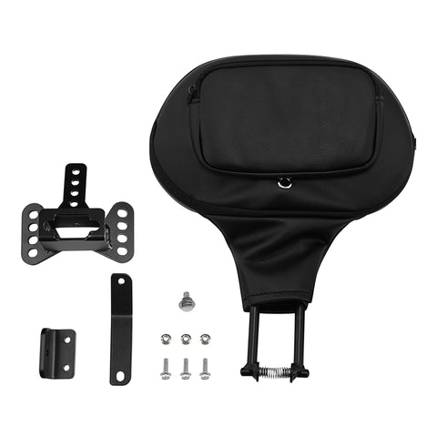 C.C. RIDER Rider Backrest 2 Up Seat Driver Backrest Pad For Harley Touring CVO Road Glide Electra Glide Road King Street Glide, 1988-2025