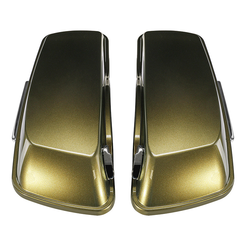 HR3 Olive Gold Hard Saddlebags (Regular) For 14-23 Harley Touring
