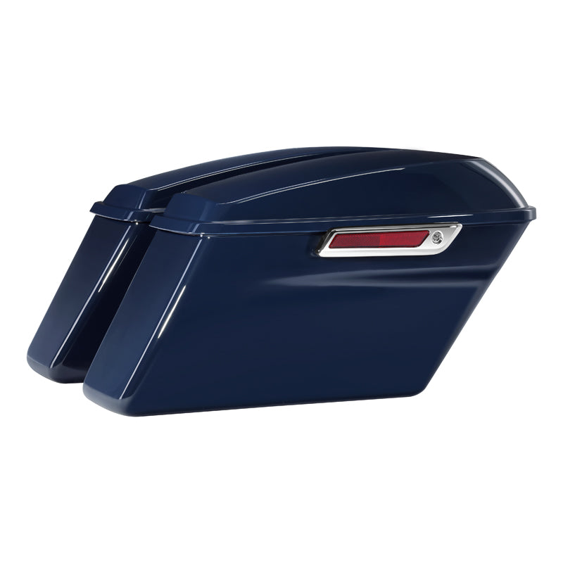 HR3 Billiard Blue Hard Saddlebags (Regular) For 14-23 Harley Touring
