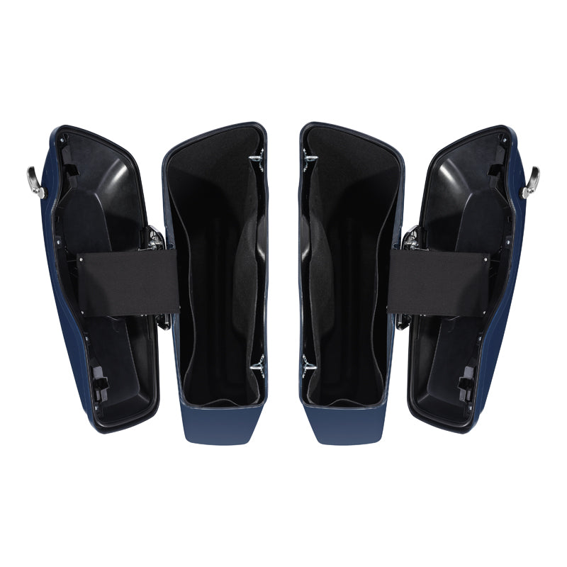 HR3 Billiard Blue Hard Saddlebags (Regular) For 14-23 Harley Touring
