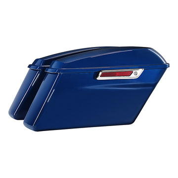 HR3 Bright Billiard Blue Hard Saddlebags (Regular) For 2014-2023 Harley Touring