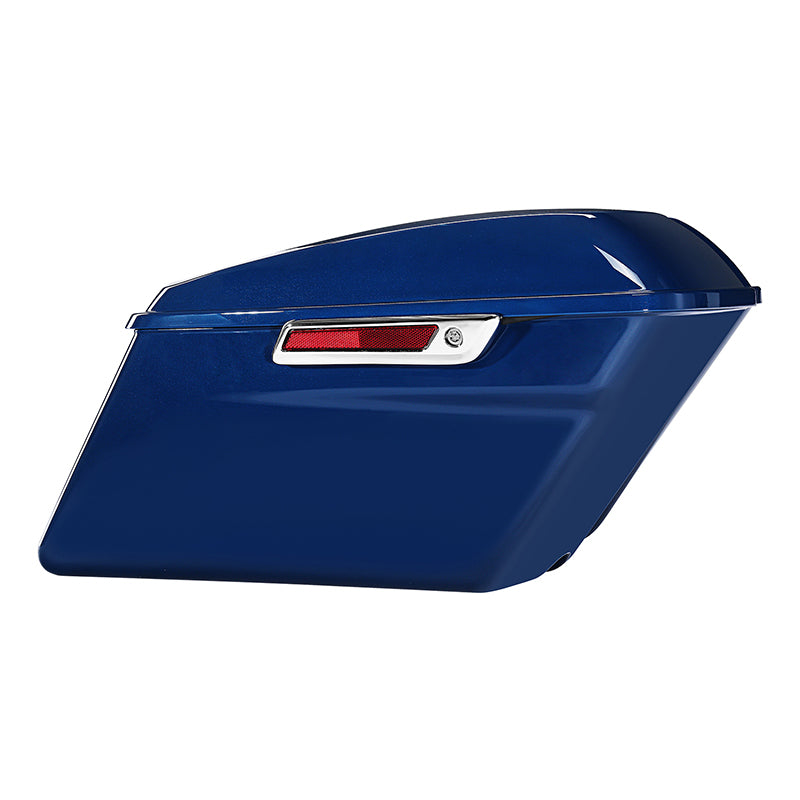HR3 Bright Billiard Blue Hard Saddlebags (Regular) For 14-23 Harley Touring