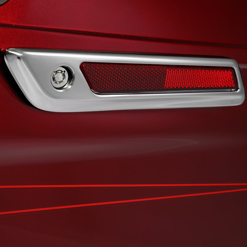 HR3 Velocity Red Sunglo 5" Stretched Extended Saddlebags with Speaker Lids For Harley Touring 2014-2023