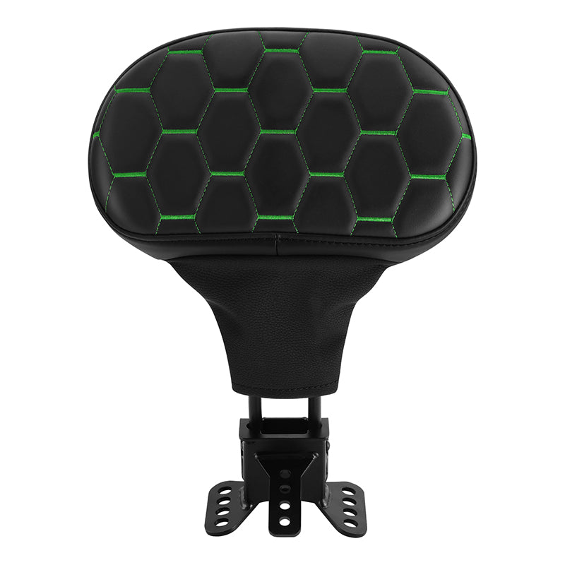 C.C. RIDER Rider Backrest 2 Up Seat Driver Backrest Pad For Harley Touring CVO Street Glide Road Glide Electra Glide Road King, 1988-2025