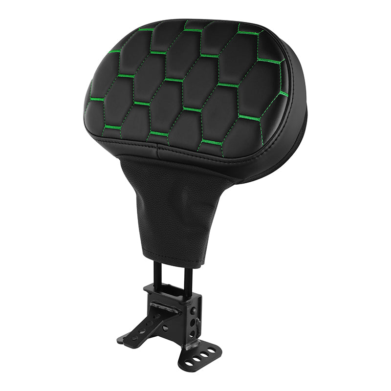 C.C. RIDER Rider Backrest 2 Up Seat Driver Backrest Pad For Harley Touring CVO Street Glide Road Glide Electra Glide Road King, 1988-2025