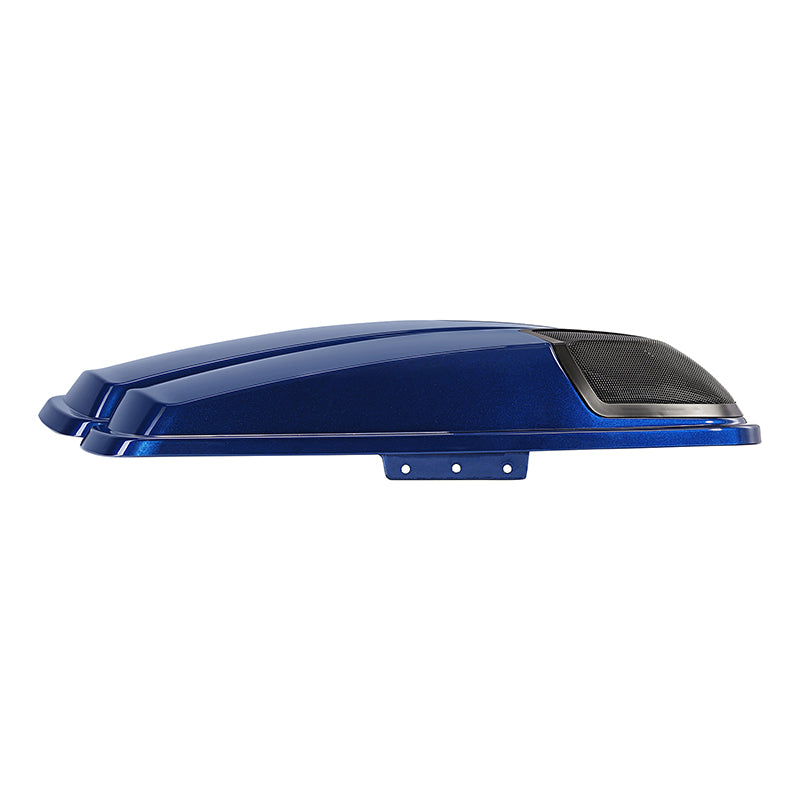 HR3 Superior Blue CVO Saddlebag Lids With 5" x 7" Speaker Cutouts For Harley Touring Models 2014-2023