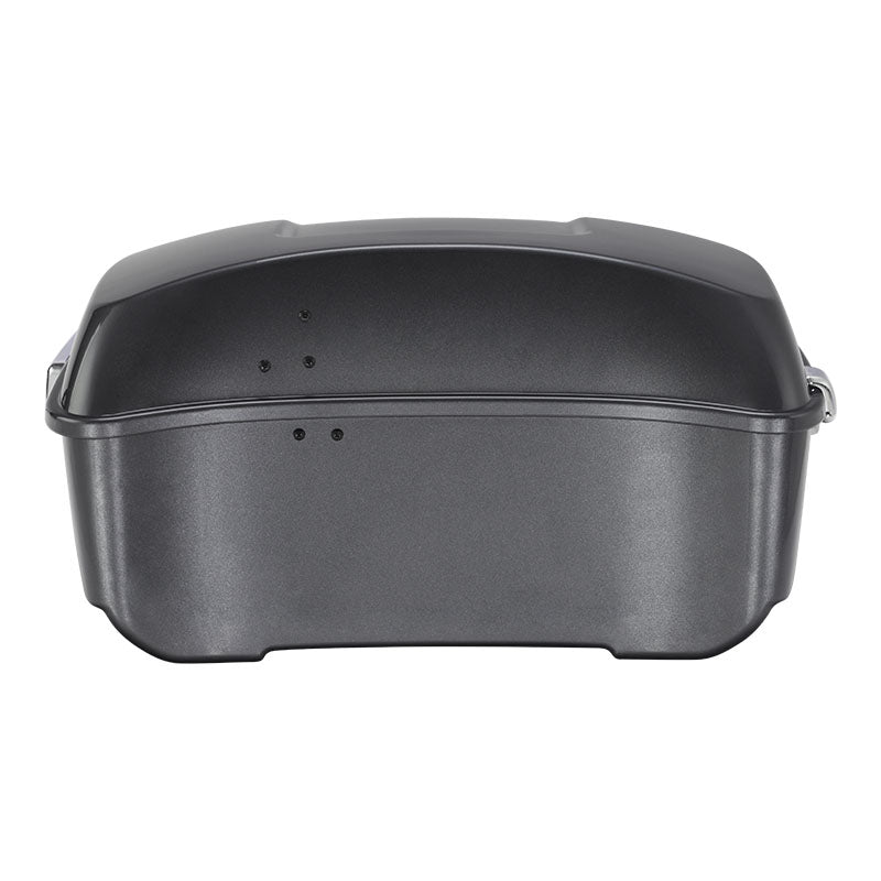 HR3 Gauntlet Gray Metallic 13.7" King Size Touring Trunk Luggage For 14-24 Harley Touring