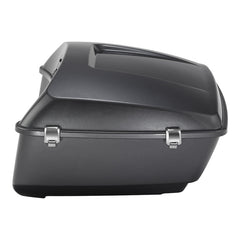 HR3 Gauntlet Gray Metallic 13.7" King Size Touring Trunk Luggage For 14-24 Harley Touring