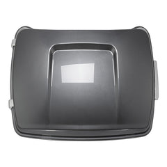 HR3 Gauntlet Gray Metallic 13.7" King Size Touring Trunk Luggage For 14-24 Harley Touring