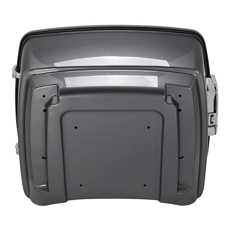 HR3 Gauntlet Gray Metallic 13.7" King Size Touring Trunk Luggage For 14-24 Harley Touring