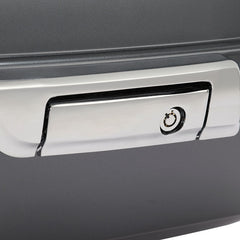 HR3 Gauntlet Gray Metallic 13.7" King Size Touring Trunk Luggage For 14-24 Harley Touring