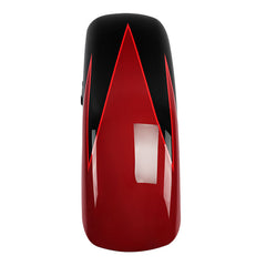 HR3 Starfire Black / Atomic Red Motorcycle 18" Wide Tire Front Mudguard Fender For Harley Touring Models 2014-2023