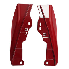 HR3 Starfire Black / Atomic Red Mid-Frame Air Deflectors For Harley Touring and Trike Models 09-24