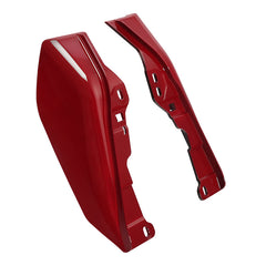 HR3 Starfire Black / Atomic Red Mid-Frame Air Deflectors For Harley Touring and Trike Models 09-24