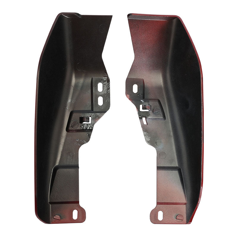 HR3 Starfire Black / Atomic Red Mid-Frame Air Deflectors For Harley Touring and Trike Models 09-24