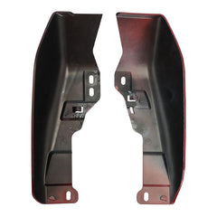 HR3 Starfire Black / Atomic Red Mid-Frame Air Deflectors For Harley Touring and Trike Models 09-24