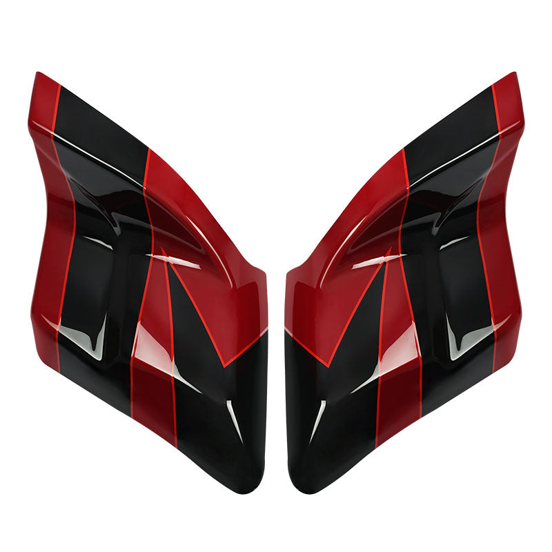 HR3 Starfire Black / Atomic Red CVO Stretched Side Covers 2017 CVO STREET GLIDE （FLHXSE）