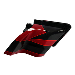 HR3 Starfire Black / Atomic Red CVO Stretched Side Covers 2017 CVO STREET GLIDE （FLHXSE）