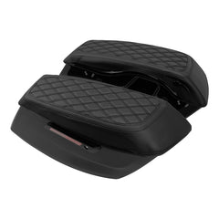C.C. RIDER Saddlebag Lid Covers Diamond Stitching Protect Saddlebags For Harley Touring CVO Street Glide CVO Road Glide 2023-2025