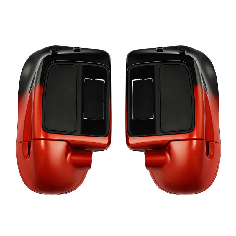 HR3 Sunset Orange / Sunset Black Fade Vented Lower Fairing Kit For Harley Touring models 2014-2024