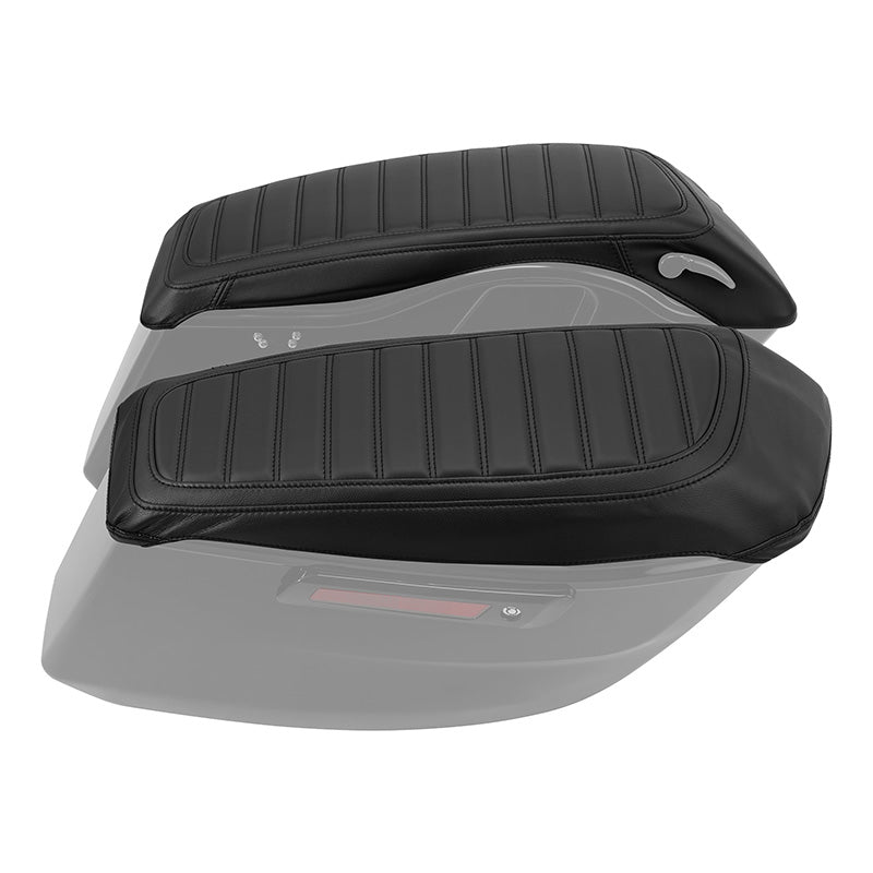 C.C. RIDER Saddlebag Lid Covers Black Stitching Protect Saddlebags For Harley Touring CVO Street Glide CVO Road Glide 2023-2025