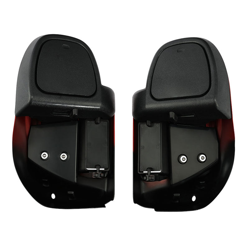 HR3 Sunset Orange / Sunset Black Fade Vented Lower Fairing Kit For Harley Touring models 2014-2024