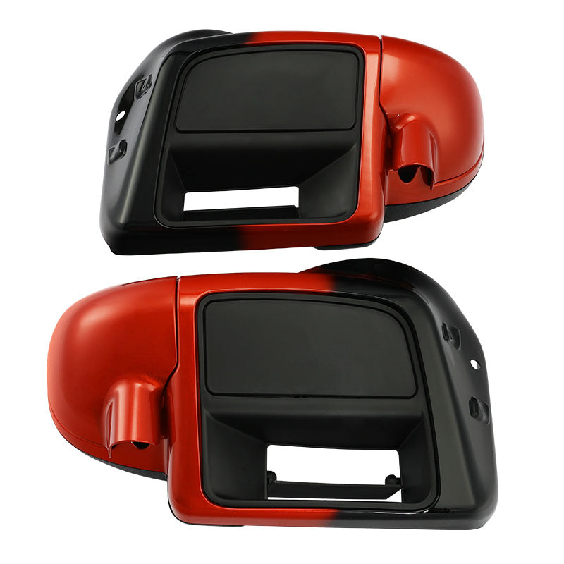 HR3 Sunset Orange / Sunset Black Fade Vented Lower Fairing Kit For Harley Touring models 2014-2024