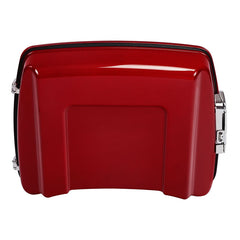 HR3 Starfire Black / Atomic Red 5.5" Razor Style Touring Trunk Luggage For 14-24 Touring
