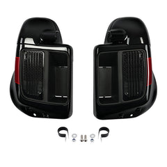 HR3 Starfire Black / Atomic Red Vented Lower Fairing Kit For Harley Touring Models 2014-2023 (Fits water cooled models)