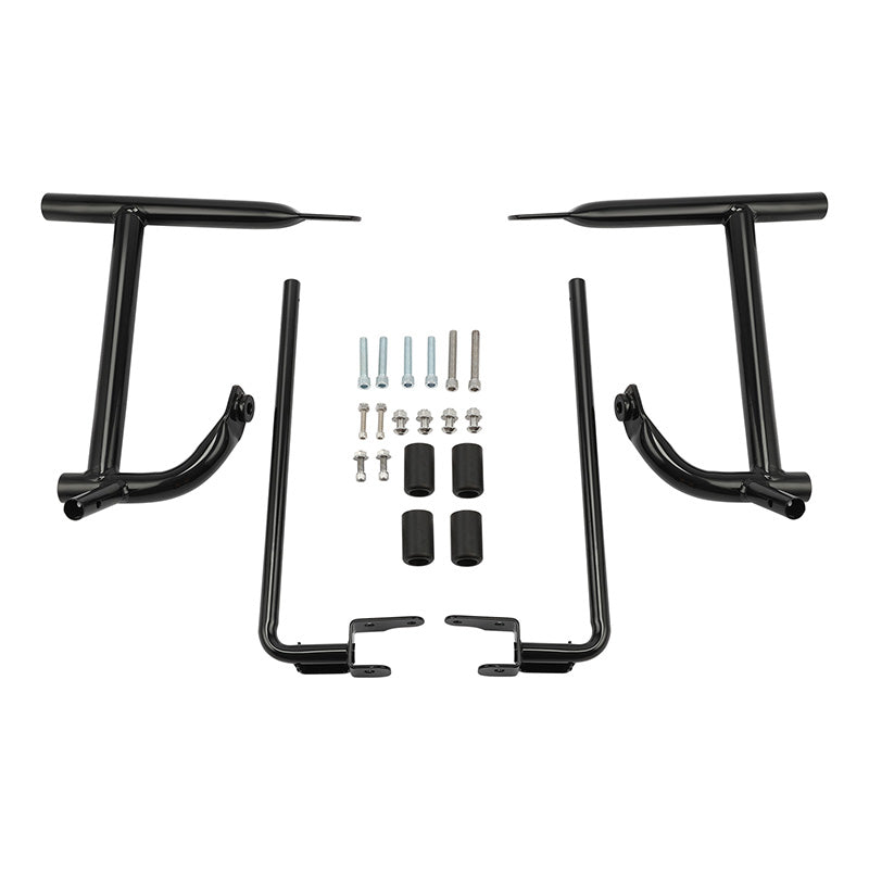 CUSTOM CHROME Rear Saddlebags Bracket Guard Crash Bar Fit For Harley Touring '14-'23