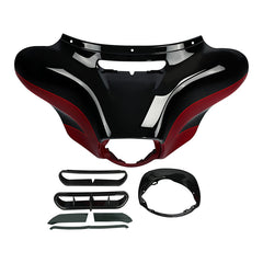 HR3 Starfire Black / Atomic Red Outer Batwing Fairing Cowl Upper 2017 CVO STREET GLIDE（FLHXSE）