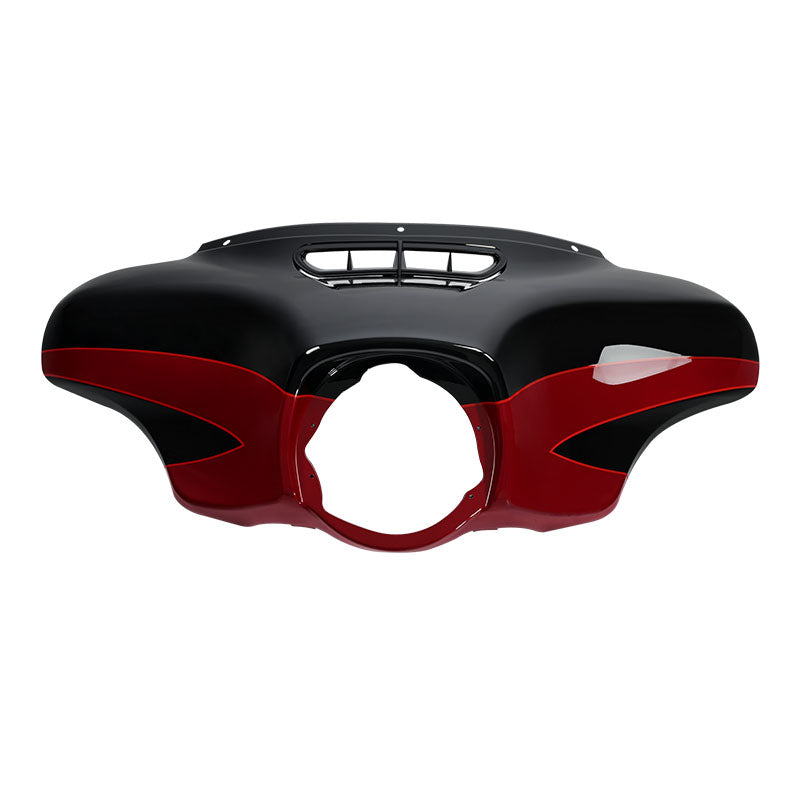 HR3 Starfire Black / Atomic Red Outer Batwing Fairing Cowl Upper 2017 CVO STREET GLIDE（FLHXSE）