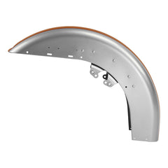 HR3 Amber Whiskey / Brilliant Silver Pearl Motorcycle 18" Front Mudguard Fender(can be installed with lighting) For Harley Touring Electra Glide Ultra Limited Tri Glide 14-23