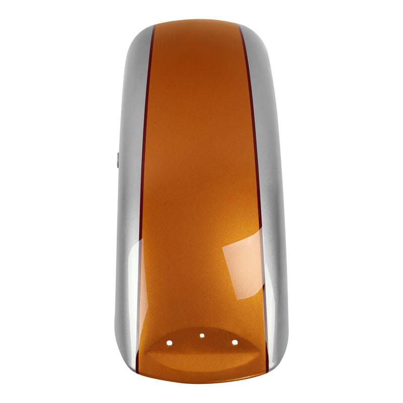 HR3 Amber Whiskey / Brilliant Silver Pearl Motorcycle 18" Front Mudguard Fender(can be installed with lighting) For Harley Touring Electra Glide Ultra Limited Tri Glide 14-23