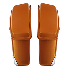HR3 Amber Whiskey / Brilliant Silver Pearl Hard Saddlebags (Regular) For Harley Touring 14-23