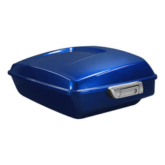 HR3 Superior Blue 10.7" Chopped Style Touring Trunk Luggage For 14-24 Harley Touring