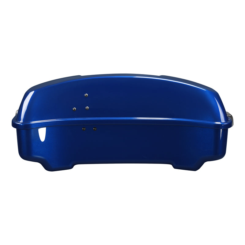 HR3 Superior Blue 10.7" Chopped Style Touring Trunk Luggage For 14-24 Harley Touring