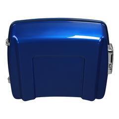 HR3 Superior Blue 10.7" Chopped Style Touring Trunk Luggage For 14-24 Harley Touring
