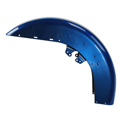 HR3 Superior Blue / Billet Silver Motorcycle 18" Front Mudguard Fender(can be installed with lighting) For Harley Touring Electra Glide Ultra Limited Tri Glide 14-23