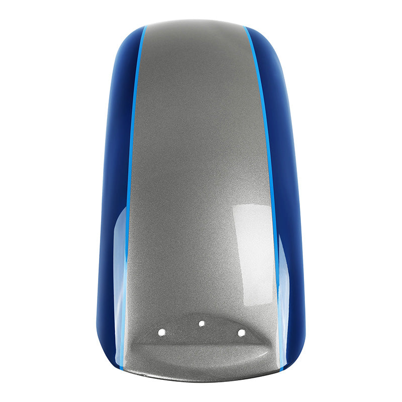 HR3 Superior Blue / Billet Silver Motorcycle 18" Front Mudguard Fender(can be installed with lighting) For Harley Touring Electra Glide Ultra Limited Tri Glide 14-23