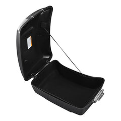 HR3 Gauntlet Gray Metallic / Vivid Black 13.7" King Size Touring Trunk Luggage For 14-24 Harley Touring