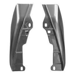 HR3 Superior Blue / Billet Silver Mid-Frame Air Deflectors For Harley Touring and Trike Models 09-24